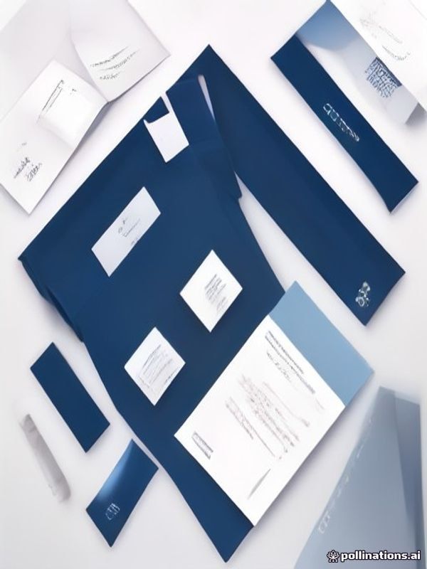 Brand identity design flat-lay with logo sketches and colour swatches